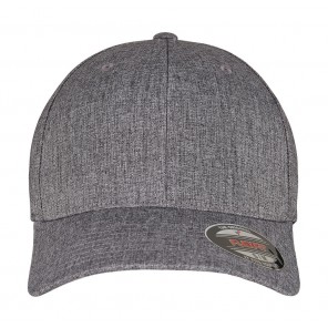 Flexfit Flexfit Heatherlight Cap - Melange Dark Grey - S/M
