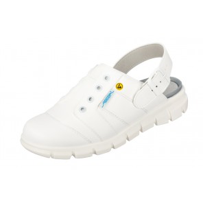 Abeba ESD-Berufsschuhe Dynamic OB Clog weiß HACCP CE ESD SRC