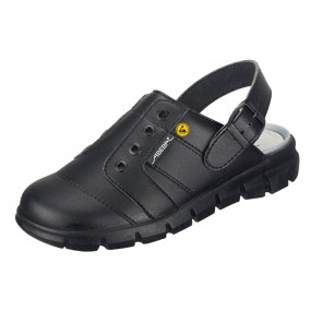 Abeba ESD-Berufsschuhe Dynamic OB Clog schwarz HACCP CE ESD SRC