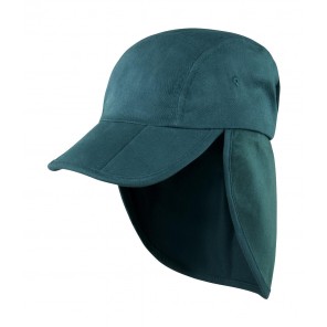 Result Headwear Fold Up Legionnaire Cap - Bottle Green - OneSize