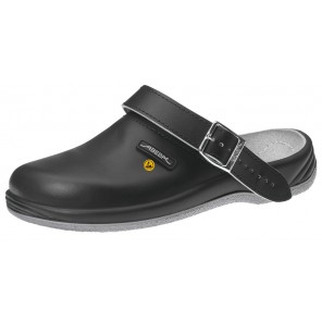 Abeba ESD-Berufsschuhe Arrow OB Clog schwarz CE ESD SRA