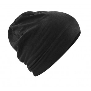 Beechfield Hemsedal Cotton Beanie - Black/Black - OneSize