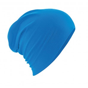 Beechfield Hemsedal Cotton Slouch Beanie - Sapphire Blue - OneSize