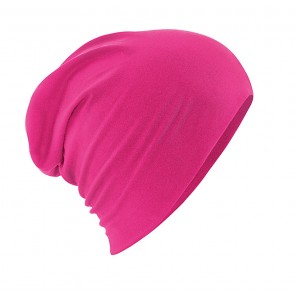 Beechfield Hemsedal Cotton Slouch Beanie - Fuchsia - OneSize