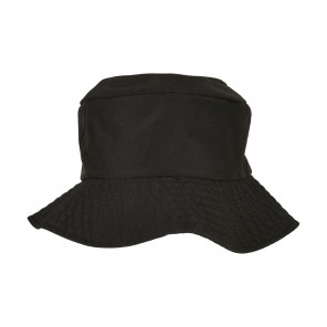 Flexfit Elastic Adjuster Bucket Hat - Black - OneSize