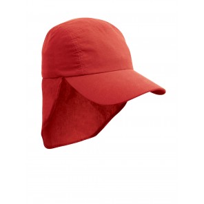 Result Headwear Junior Ulti Legionnaire Cap - Red - OneSize