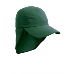 Result Headwear Junior Ulti Legionnaire Cap - Bottle Green - OneSize