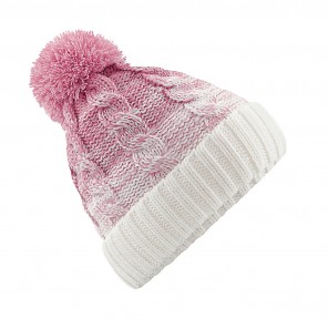 Beechfield Ombré Beanie - Dusky Pink/Off White - OneSize