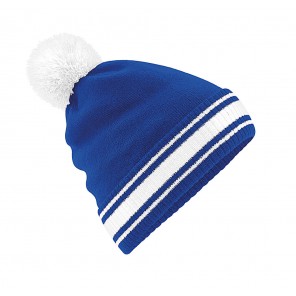 Beechfield Stadium Beanie - Bright Royal/White - OneSize