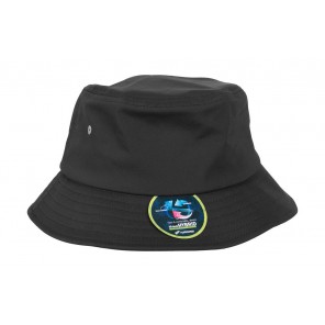 Flexfit Nylon Bucket Hat - Black - OneSize