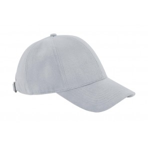 Beechfield Faux Suede 6 Panel Cap - Light Grey - OneSize