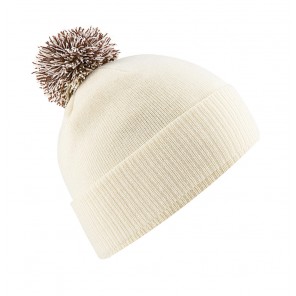 Beechfield Snowstar Beanie - Offwhite/Mocha - OneSize