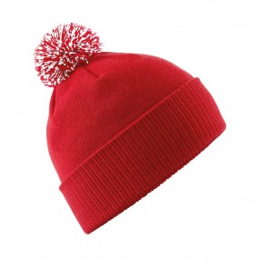 Beechfield Snowstar Beanie - Classic Red/White - OneSize