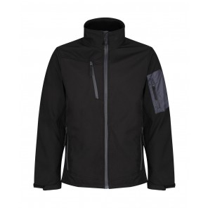 Regatta Professional Arcola 3 Layer Softshell - Black/Seal Grey - L