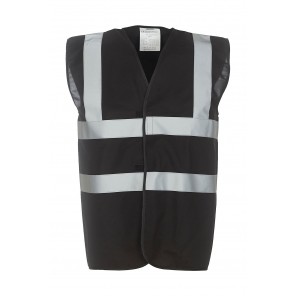 Yoko Fluo 2 Band+Brace Waistcoat - Black - M