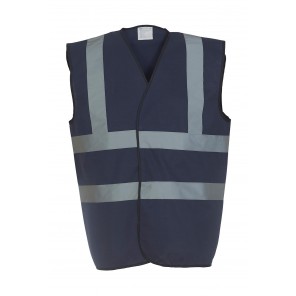 Yoko Fluo 2 Band+Brace Waistcoat - Navy - S