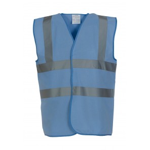 Yoko Fluo 2 Band+Brace Waistcoat - Sky Blue - M