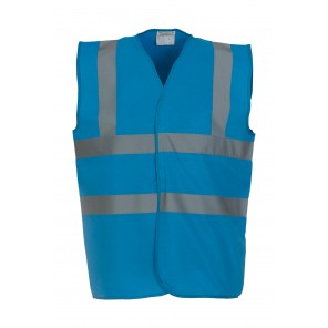 Yoko Fluo 2 Band+Brace Waistcoat - Sapphire - XL