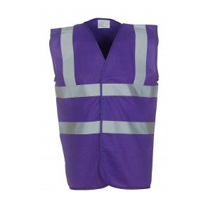 Yoko Fluo 2 Band+Brace Waistcoat - Purple - L