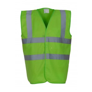 Yoko Fluo 2 Band+Brace Waistcoat - Lime - S