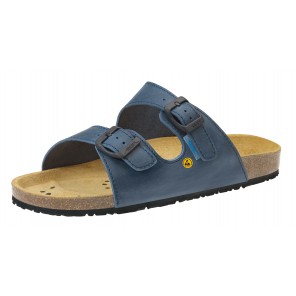 Abeba ESD-Berufsschuhe Nature OB Sandale blau CE ESD SRC