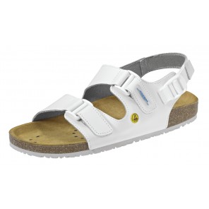 Abeba ESD-Berufsschuhe Nature OB Sandale weiß CE ESD SRC