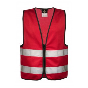 Korntex Functional Zipper Vest for Kids "Aalborg" - Red - XS