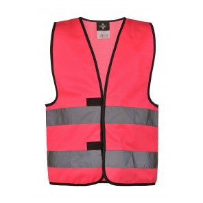 Korntex Signal Vest for Kids "Aarhus" - Neon Pink - 2XS