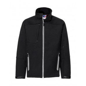 Russell Men's Bionic Softshell Jacket - Black - S