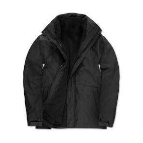 B&C Outerwear Corporate 3-in-1 Jacket - Black - XS