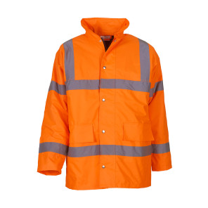 Yoko Fluo Classic Motorway Jacket - Orange - 6XL