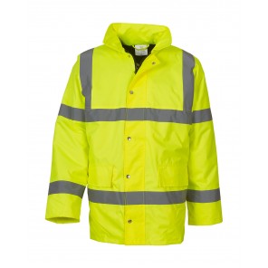 Yoko Fluo Classic Motorway Jacket - Fluo Yellow - 5XL