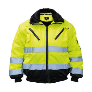 Korntex Hi-Vis Pilot Jacket "Oslo" - Yellow - S