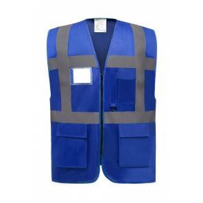 Yoko Fluo Executive Waistcoat - Royal Blue - 2XL