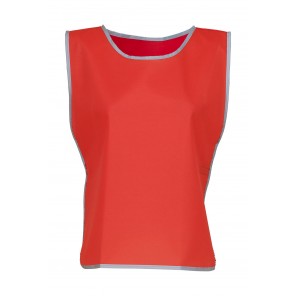 Yoko Fluo Reflective Border Tabard - Red - S/M