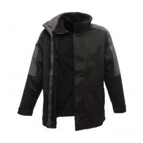 Regatta Professional Defender III 3-In-1 Jacket - Black/Seal Grey - XL