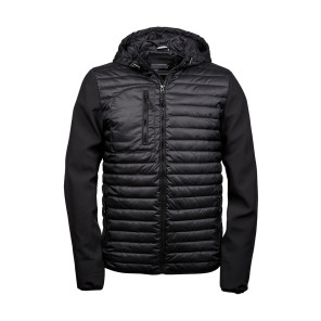 Tee Jays Hooded Crossover Jacket - Black - XL