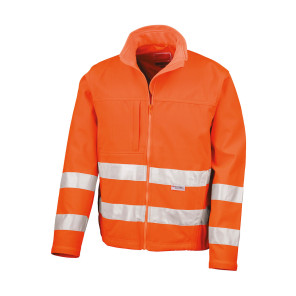 Result Safe-Guard Hi-Vis Softshell Jacket - Orange - 3XL