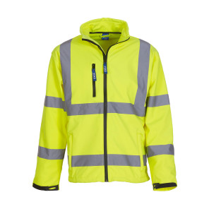 Yoko Fluo Softshell Jacket - Yellow - 4XL