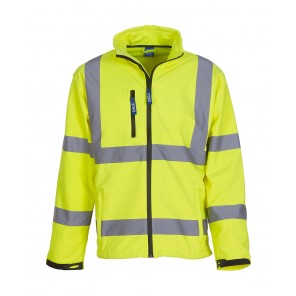 Yoko Fluo Softshell Jacket - Fluo Yellow - M