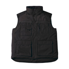 B&C Pro Expert Pro Workwear Bodywarmer - Black - 4XL