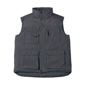 B&C Pro Expert Pro Workwear Bodywarmer - Dark Grey - 2XL