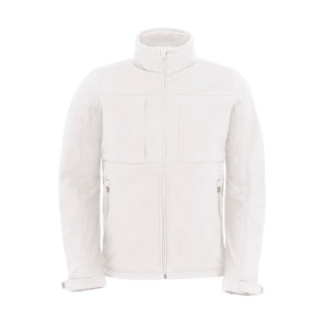 B&C Outerwear Hooded Softshell/men - White - 3XL