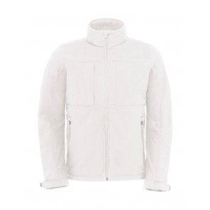 B&C Outerwear Hooded Softshell/men - White - S