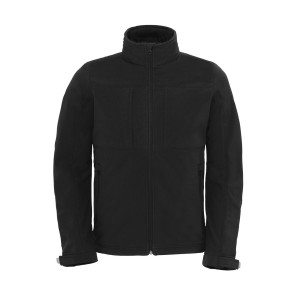 B&C Outerwear Hooded Softshell/men - Black - 3XL
