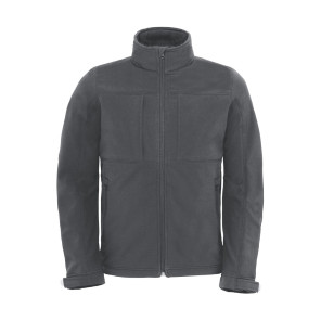 B&C Outerwear Hooded Softshell/men - Dark Grey - XL
