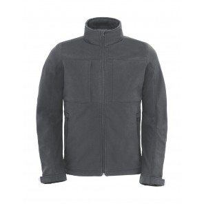 B&C Outerwear Hooded Softshell/men - Dark Grey - 3XL