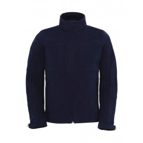 B&C Outerwear Hooded Softshell/men - Navy - XL