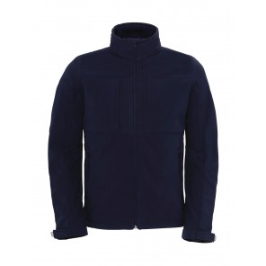 B&C Outerwear Hooded Softshell/men - Navy - 3XL