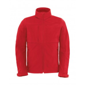 B&C Outerwear Hooded Softshell/men - Red - XL